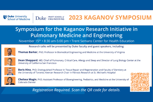 Flyer for 2023 Kaganov Symposium with guest speakers
