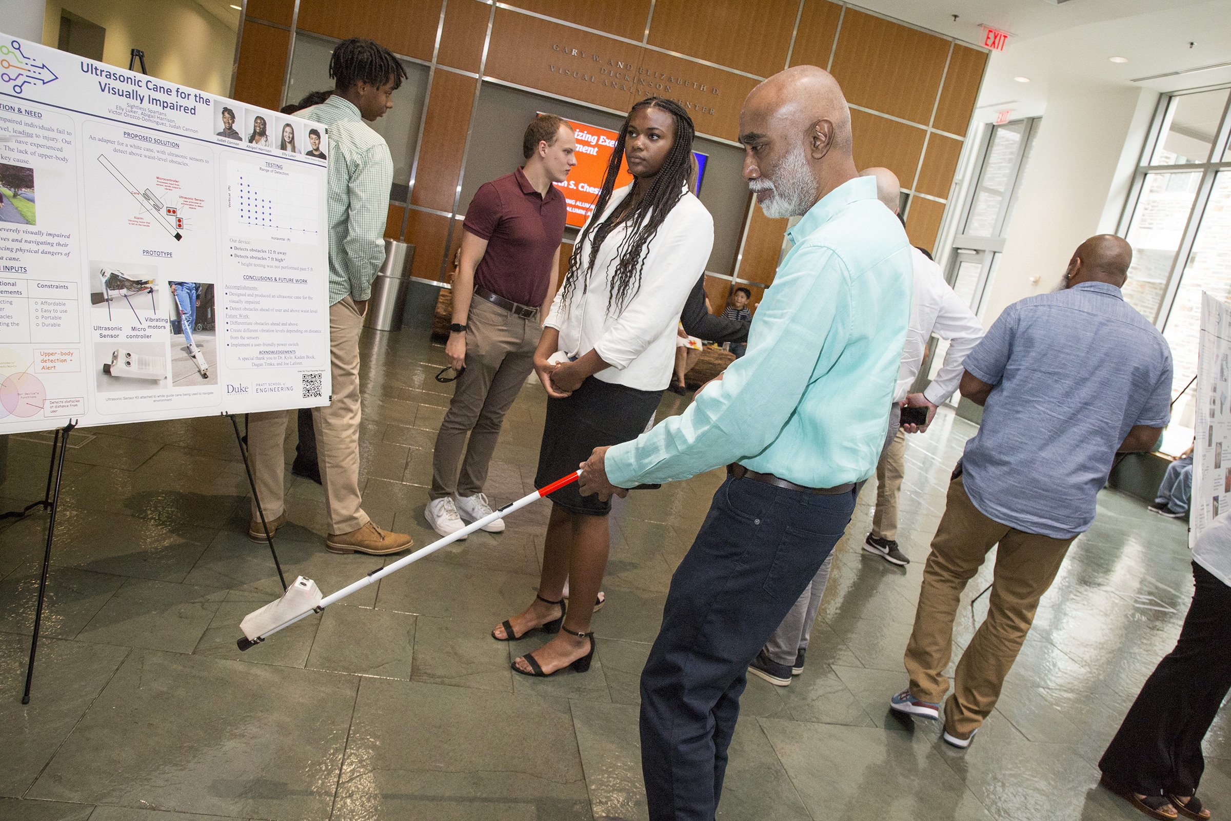 student designers at a prototype fair