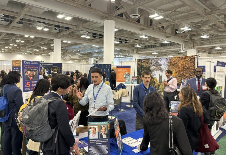 With a busy booth, impressive research presentations, and a large faculty and student presence, Duke BME made a grand showing at the annual meeting